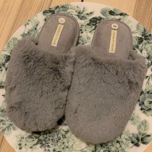 Like New Grey Slippers